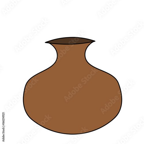 vector illustration of a vase