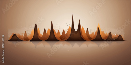 Abstract design with gold bars, stars, and steel razor blades