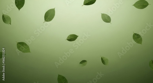 Wallpaper Mural Green leaves background falling leaf nature, foliage,  plant backdrop spring, summer, ecology,  freshness Torontodigital.ca