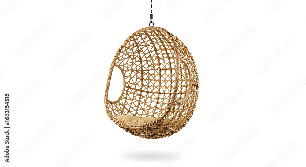 Obraz premium oho Bliss: A Woven Hanging Chair for Ultimate Relaxation