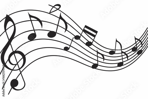 music notes vector illustration