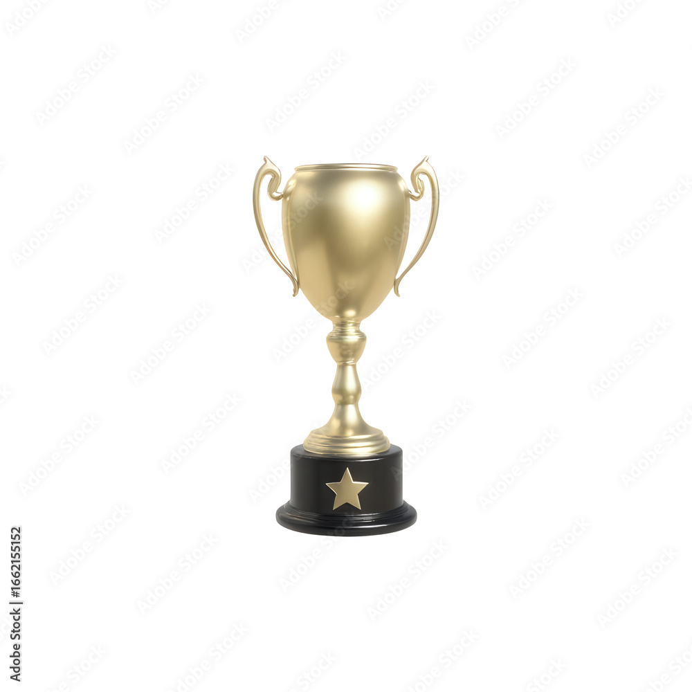 Fototapeta premium Gold Trophy Cup Award Icon