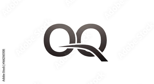 Modern OQ initial logo with a sleek metallic gradient and a sharp swoosh.