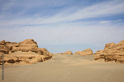 Desert landscape in Asia
