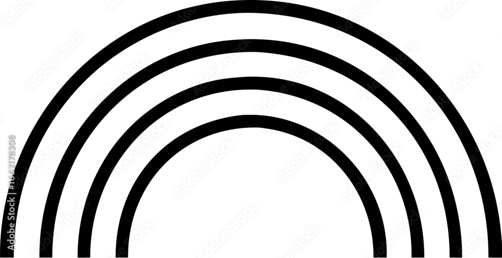 Obraz premium Rainbow icon vector illustration