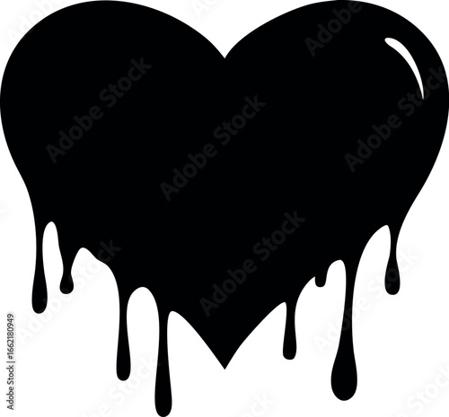 bleeding heart icon vector in trendy style