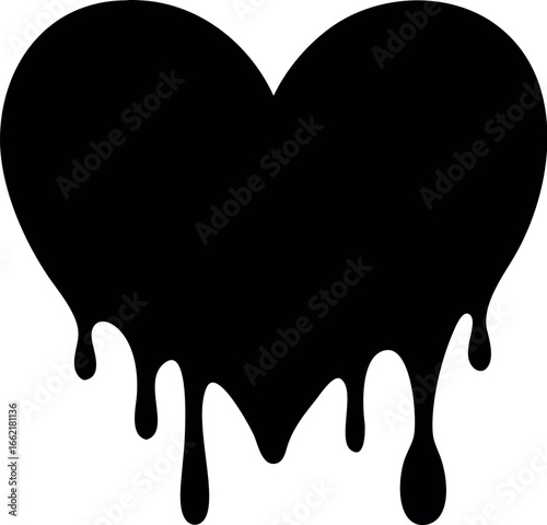 bleeding heart icon vector in trendy style