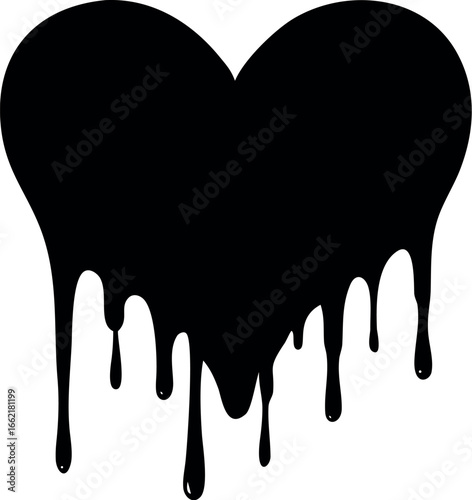 bleeding heart icon vector in trendy style