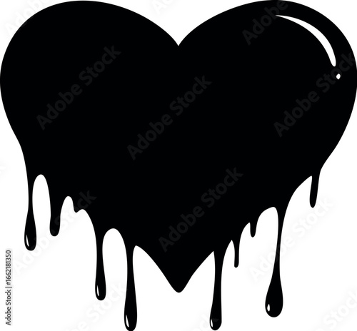 bleeding heart icon vector in trendy style