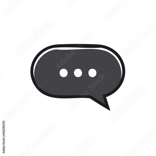 A simple chat bubble icon indicating a message or conversation