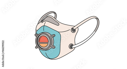 Protective Face Mask Shielding Against Viruses and Pollution