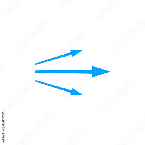 Free Download Blue lines illustrate arrow movement and air flow. lines point sharply in the same direction. - GFXLoad