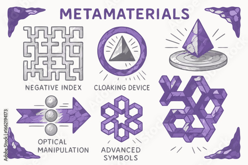 Metamaterials Concepts: Negative Index, Cloaking Device, Optical Manipulation, Advanced Symbols