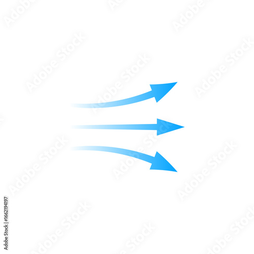 Free Download Blue arrows in a smooth, forward motion. represents flow, direction, and smooth movement. - GFXLoad