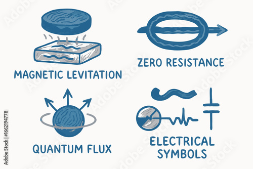Physics and Electrical Engineering Concepts, Illustrated Diagrams