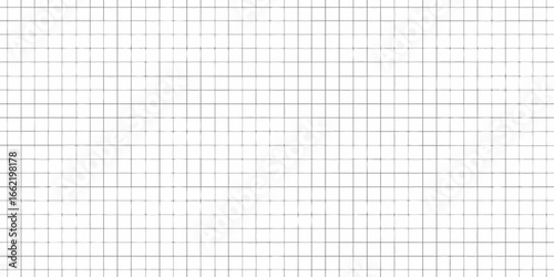 Seamless grid pattern with thin black lines on white