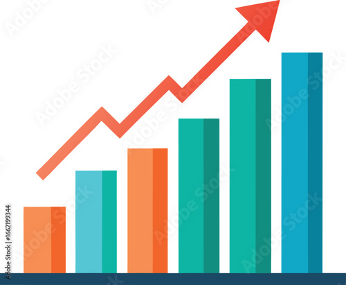Stock Market Growth Chart Vector Illustration Free Download Stock Market Growth Chart Vector Illustration - GFXLoad