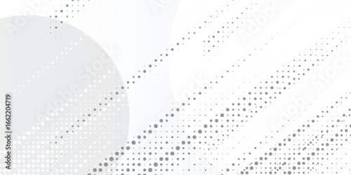 White geometric abstract background overlap layer on bright space with lines effect decoration. Modern graphic design element circles .