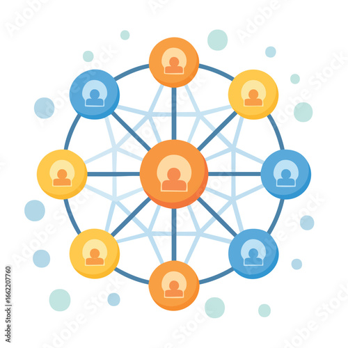 Global Network: Connected People Collaboration