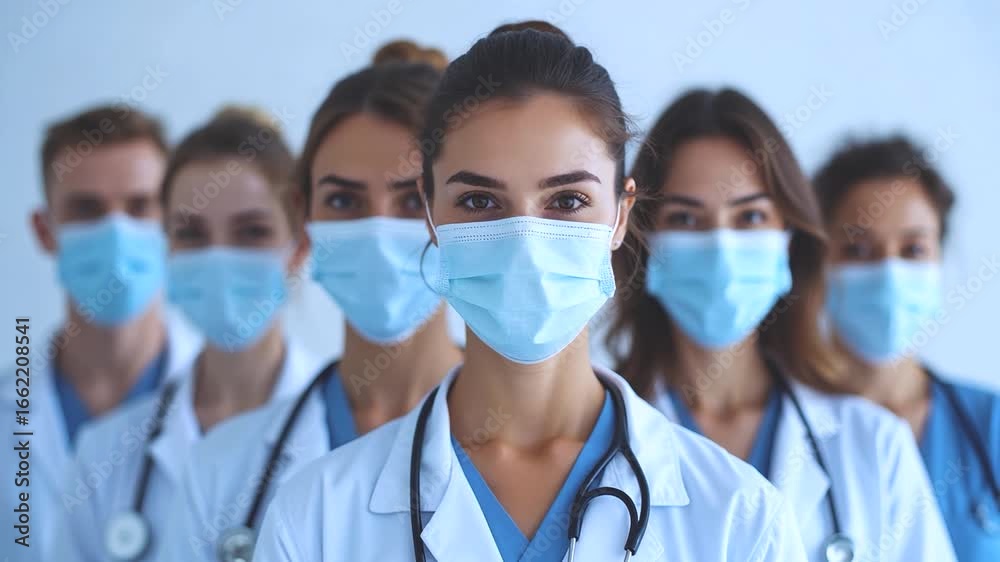 United Faces of Medicine: Close-Up of a Determined Team United Faces of Medicine: Close-Up of a Determined Team