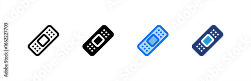 Bandage icon set multiple style collection. Vector illustration.