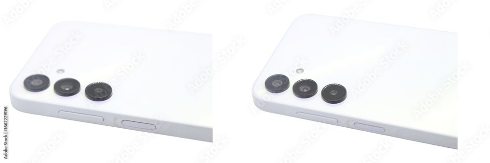 Fototapeta premium android white cell phone on transparent