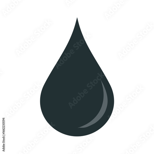 Black oil drop icon
