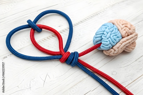 Woman holding human Brain model. World Brain Tumor day, Brain Stroke, Dementia, alzheimer, parkinson and world mental health concept