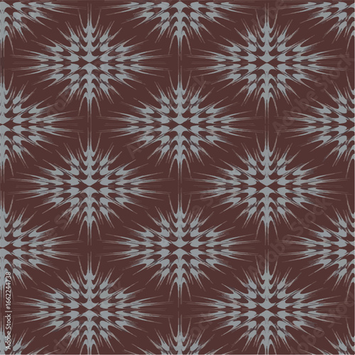 seamless pattern with red and white stars