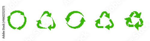 Vibrant pixel art featuring five retro robot faces in blue, yellow, purple, and orange. perfect for gaming designs.