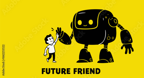 Man and a Friendly Robot