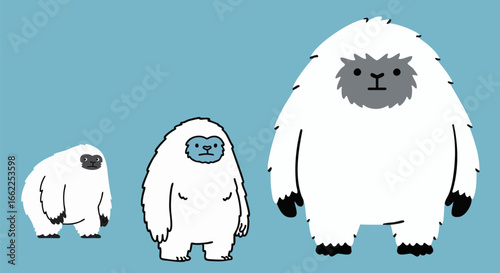 Yeti in the Snow Illustration