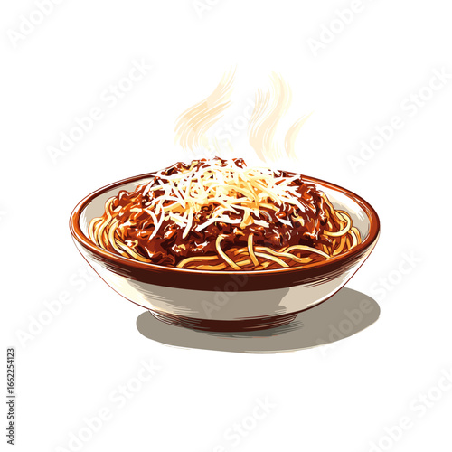 Cincinnati Chili Spaghetti with Cheese