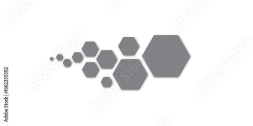 An abstract 3D green sphere with a hexagon molecular pattern represents a futuristic design of technology and structure