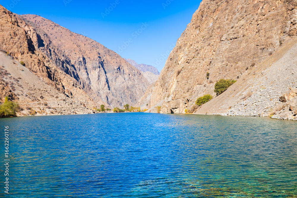 Fototapeta premium Seven Lakes in Fann mountains in Tajikistan