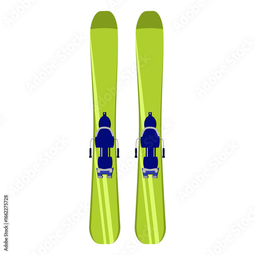Alpine skiing vector illustration. Perfect for winter sports, adventure, and outdoor-themed designs. Ideal for marketing, logos, and digital projects.