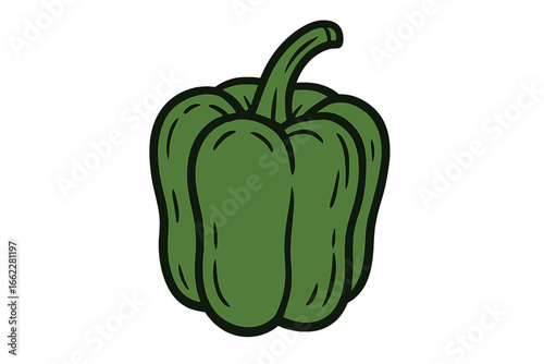 A minimalist illustration featuring a solitary pepper rendered in a single line on a plain white backdrop