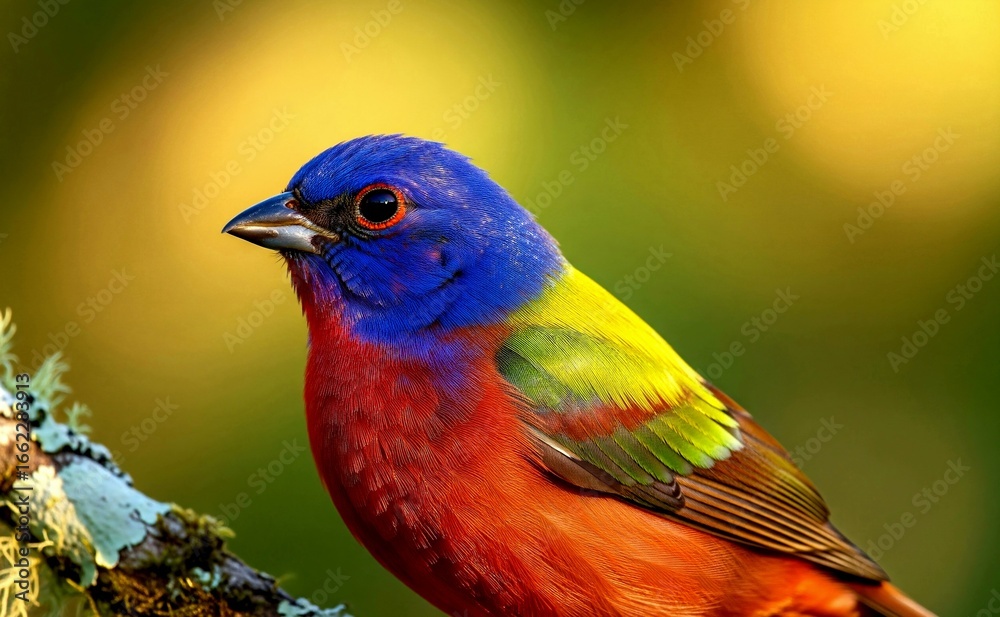 Fototapeta premium colorful bird on a branch