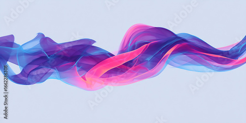 Purple and pink smoke trails with fade effect