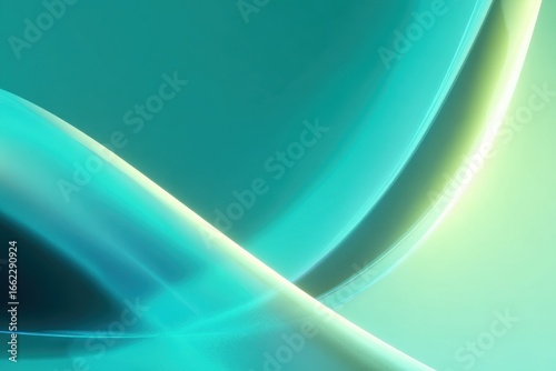 Abstract turquoise and green gradient with fluid motion effect
