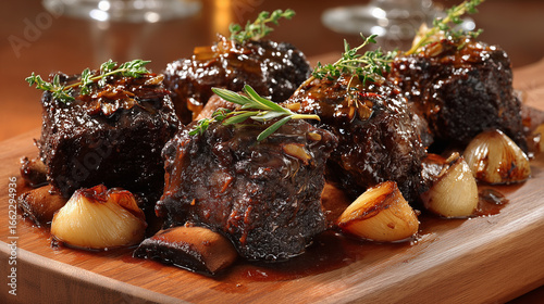 Food Photography Apple Cider-Braised Short Ribs