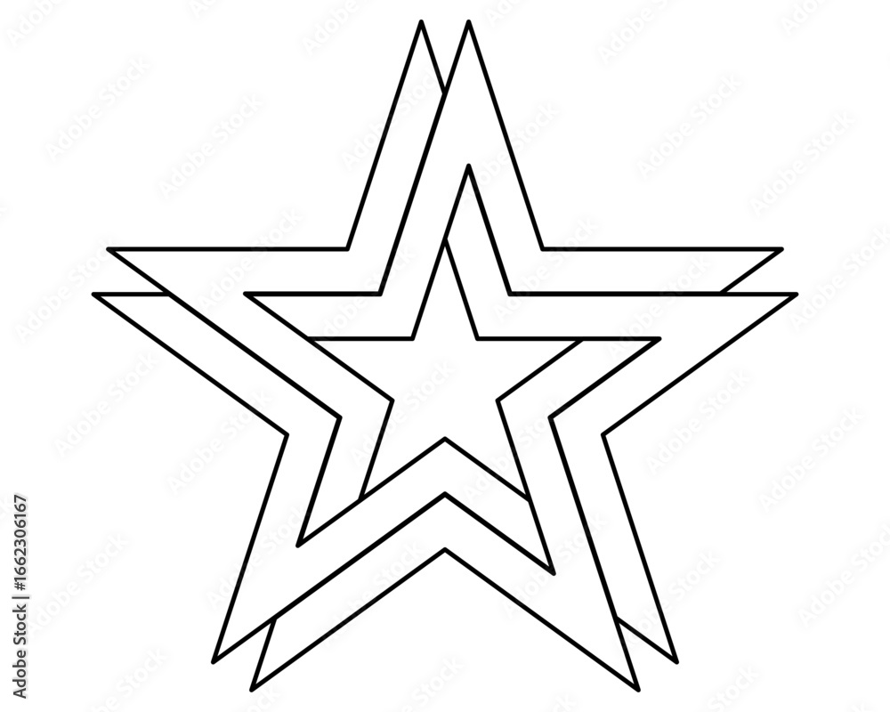 Obraz premium pentagram symbol vector white background for icon web wallpaper tattoo symbol religion logo. vector illustration