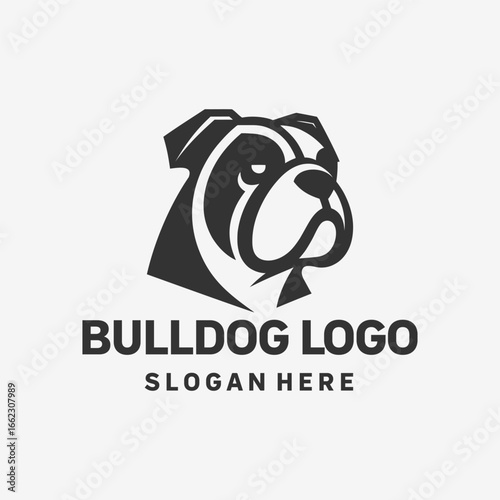 Fierce Bulldog Black White Logo