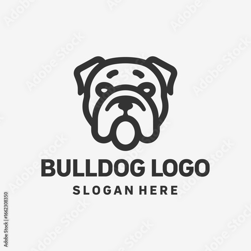 Creative Bulldog Horns Logo Design