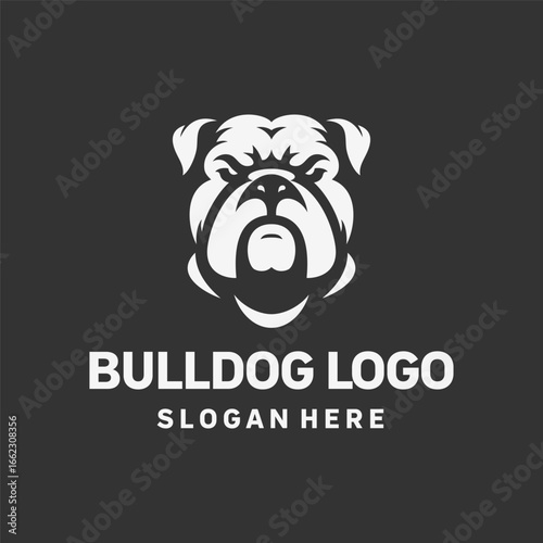 Distinctive Bulldog Horns Logo Design