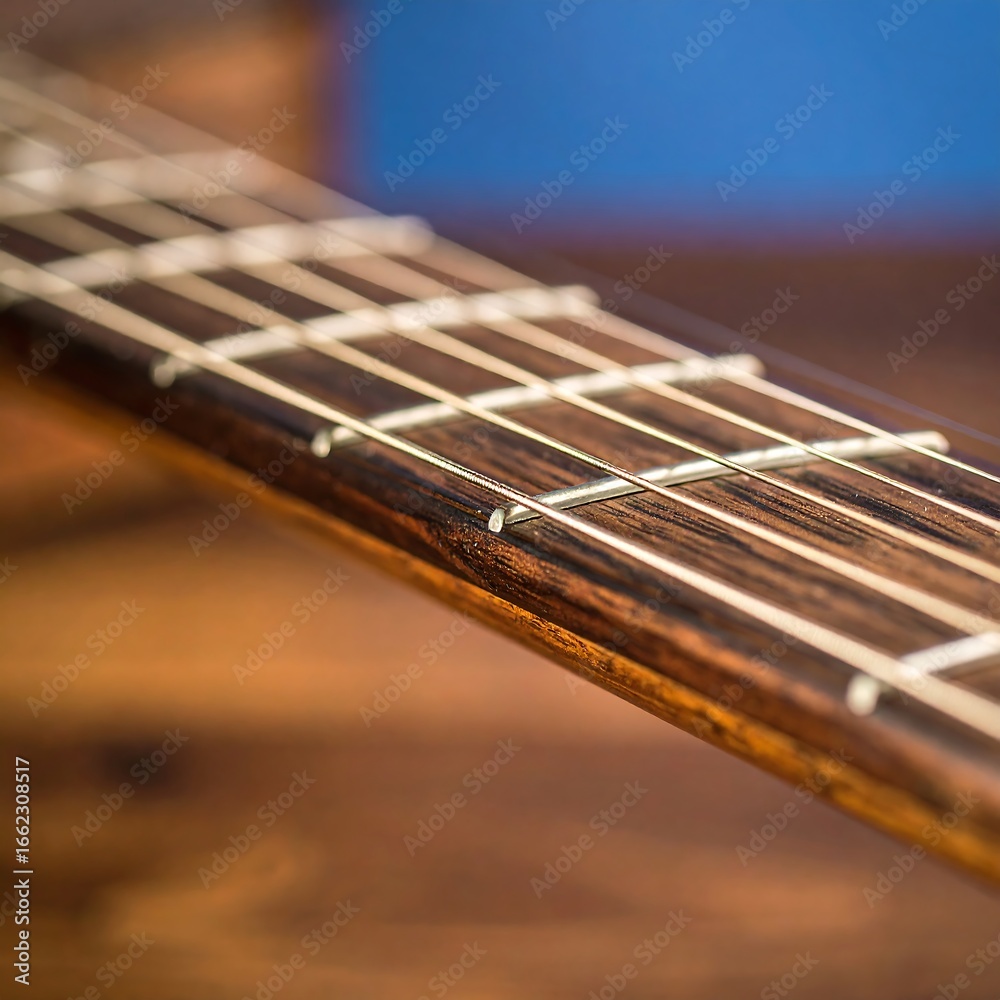 Fototapeta premium Close-up guitar fretboard (1)