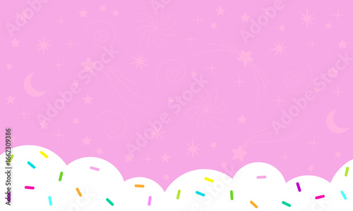 Abstract light pink background. Abstract cute background. Decoration banner themed Lol surprise doll girlish style. Invitation card template