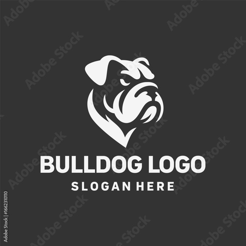 Contemporary Bulldog Mark Logo Design