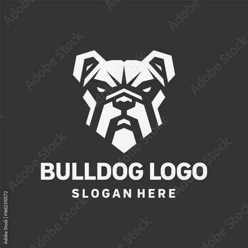 Aggressive Bulldog Spirit Logo Design