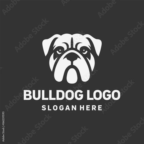 Inspiring Bulldog Courage Logo Design